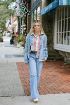 High-Waisted Wide-Leg Mica Jeans – Light Wash