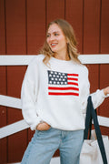 Stars & Stripes Sweater-White