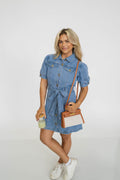 Seaport Belted Denim Dress
