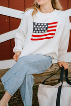 Stars & Stripes Sweater-White
