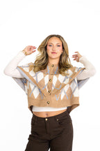 Cambridge Argyle Cape Cardigan