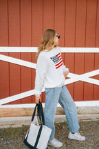 Stars & Stripes Sweater-White