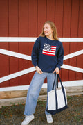 Stars & Stripes Americana Knit – Navy