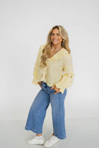 Buttercream Eyelet Cotton Blouse