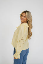 Buttercream Eyelet Cotton Blouse