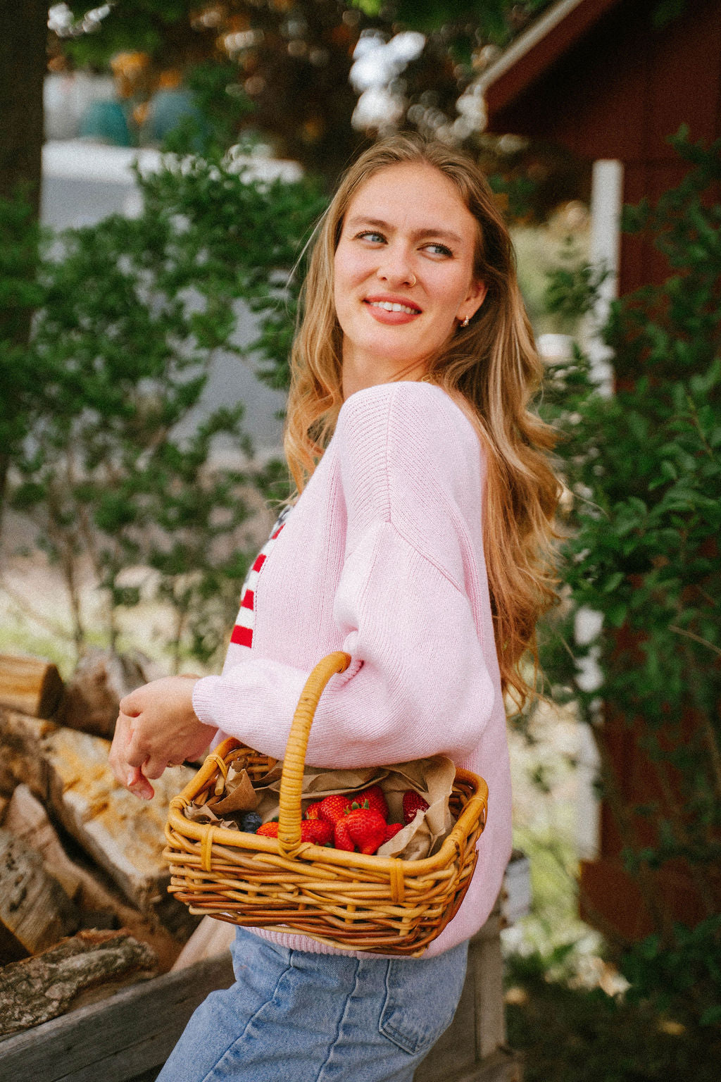 Stars & Stripes Americana Knit– Blush Pink