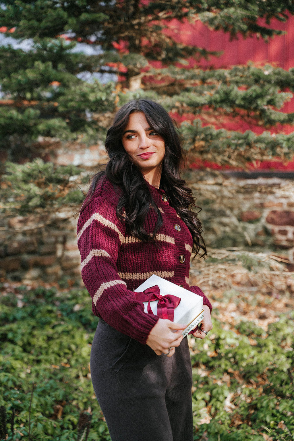 Mulberry Aspen Chunky Cardigan Sweater