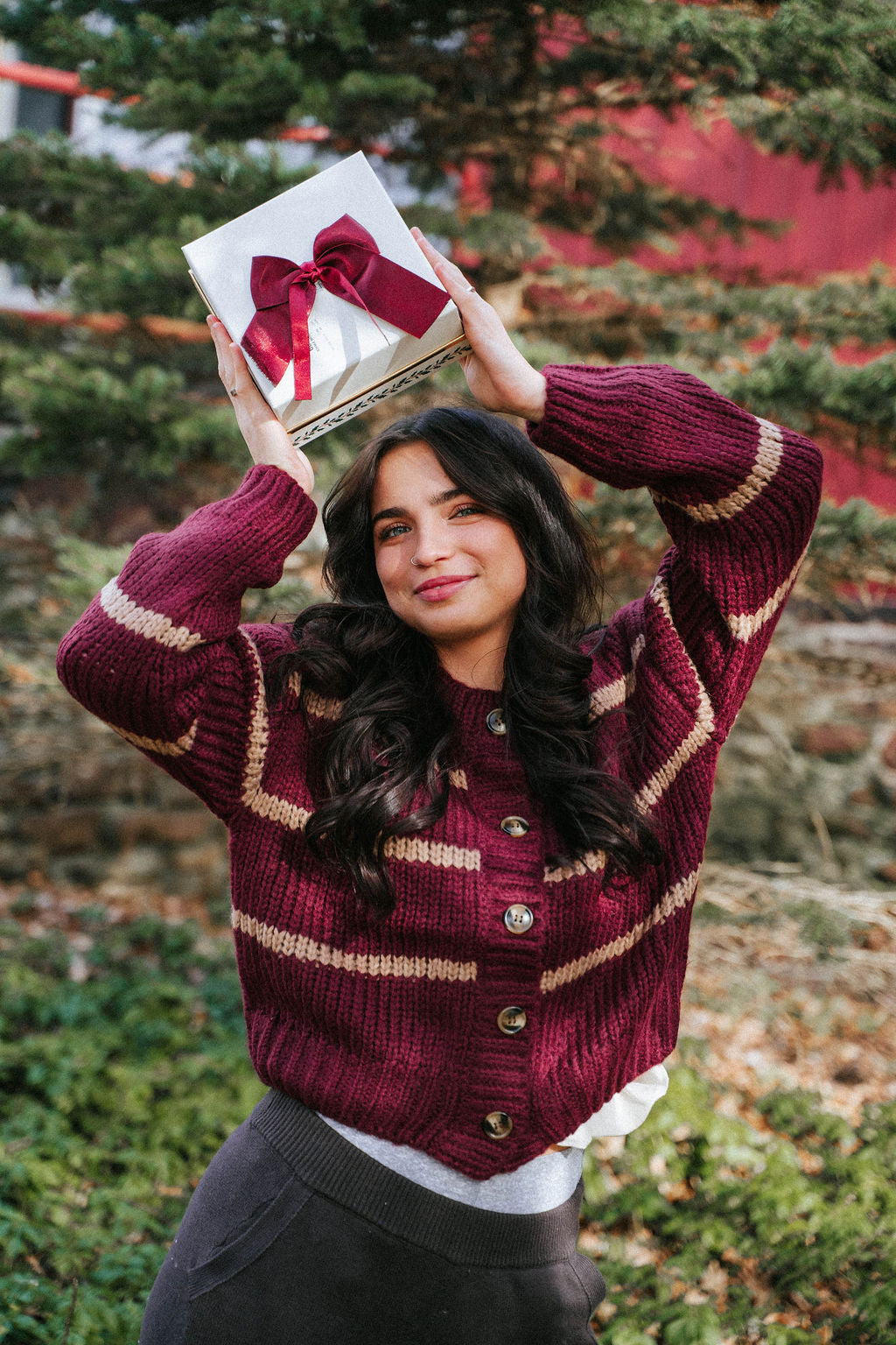 Mulberry Aspen Chunky Cardigan Sweater