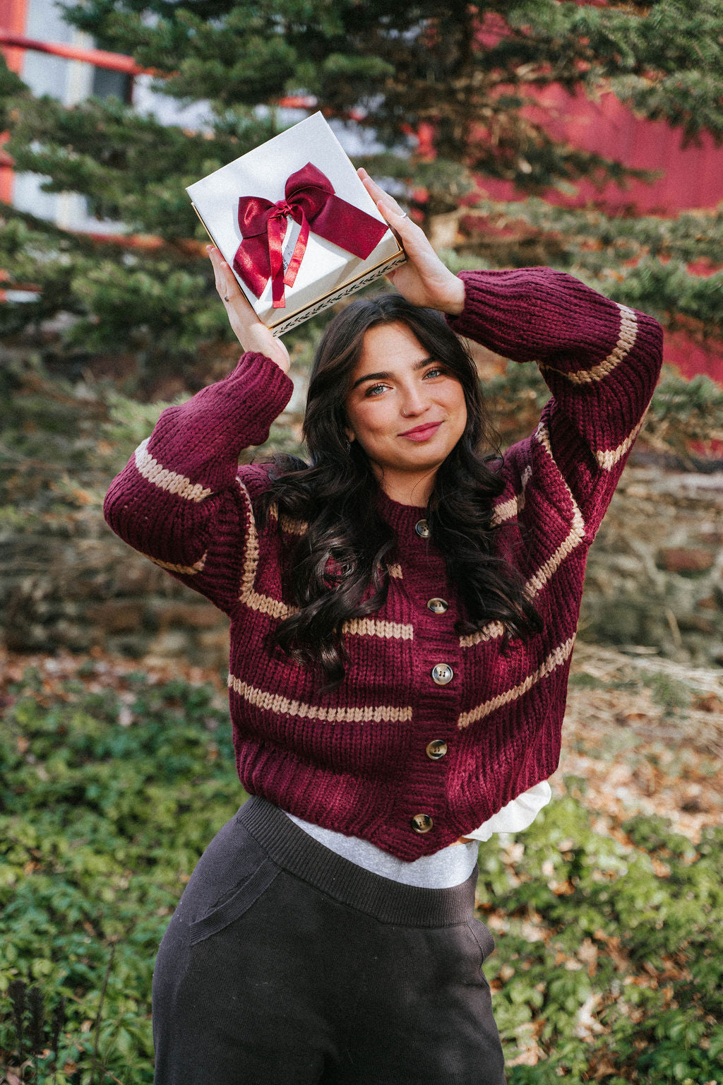 Mulberry Aspen Chunky Cardigan Sweater