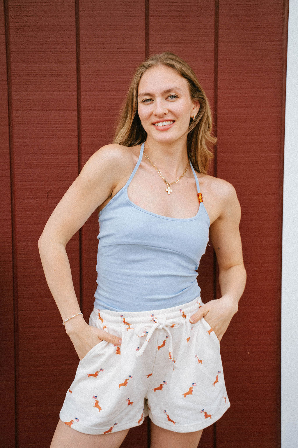 Coastal Bead Halter Top