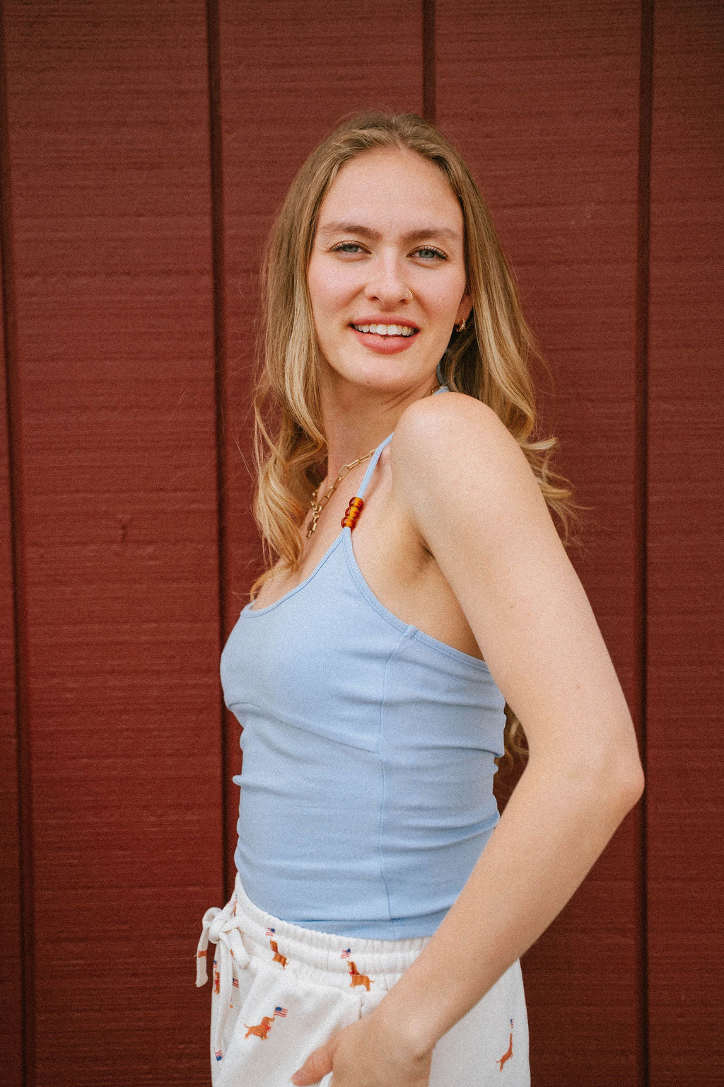 Coastal Bead Halter Top