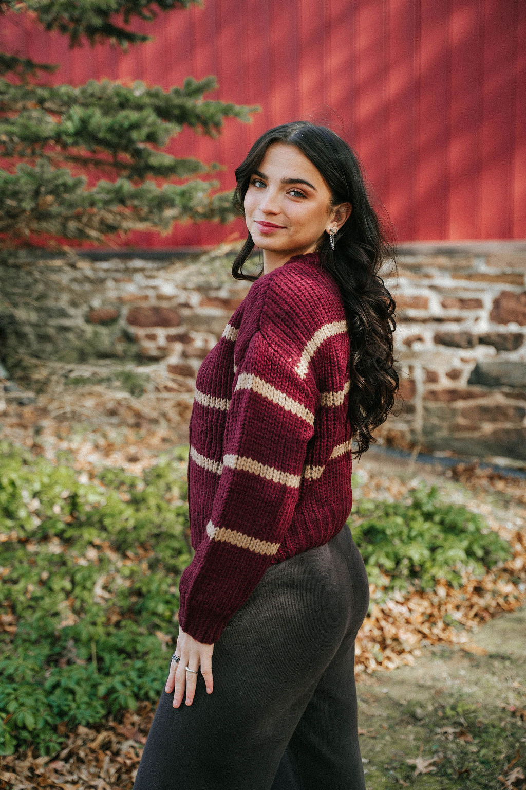 Mulberry Aspen Chunky Cardigan Sweater