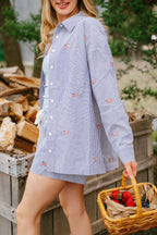 Nantucket Americana Button Top