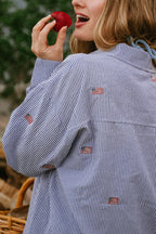 Nantucket Americana Button Top