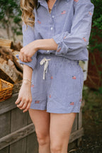 Nantucket Americana Button Top