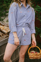 Nantucket Americana Button Top