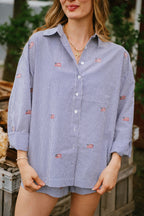 Nantucket Americana Button Top