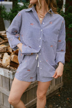 Nantucket Americana Button Top
