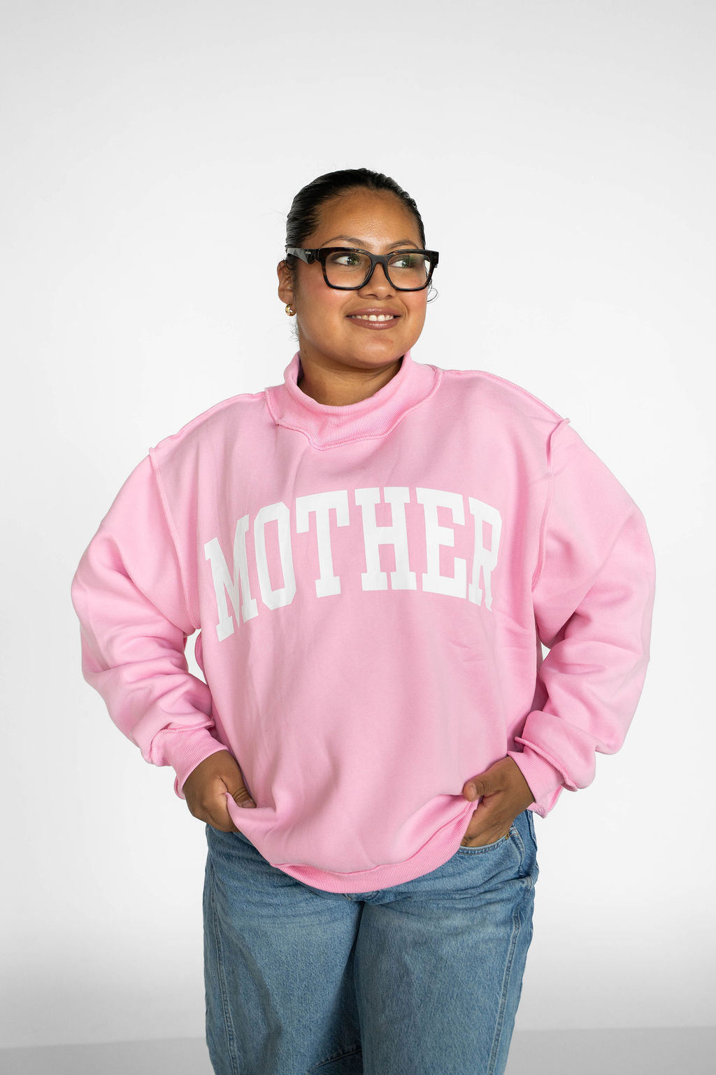 Cool Mom / Mother Mockneck Reversible Sweatshirt