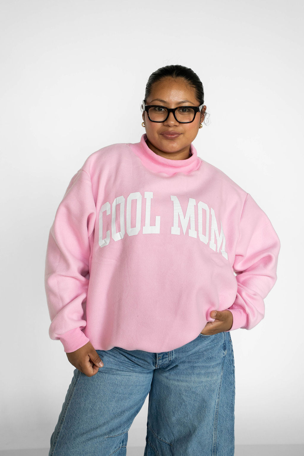 Cool Mom / Mother Mockneck Reversible Sweatshirt