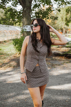 English Cottage Plaid Mini Skirt