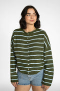 Coastline Stripe Cardigan – Moss & Sea Glass