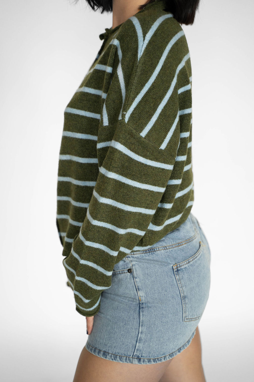 Coastline Stripe Cardigan – Moss & Sea Glass
