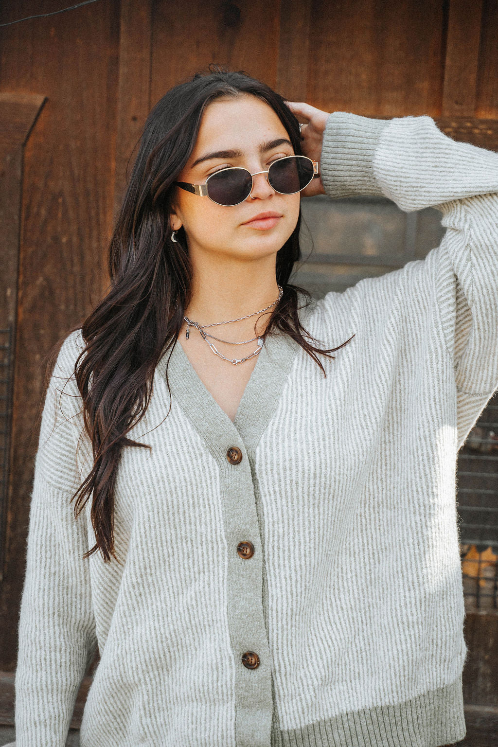 Oakmere Knit Button Cardigan