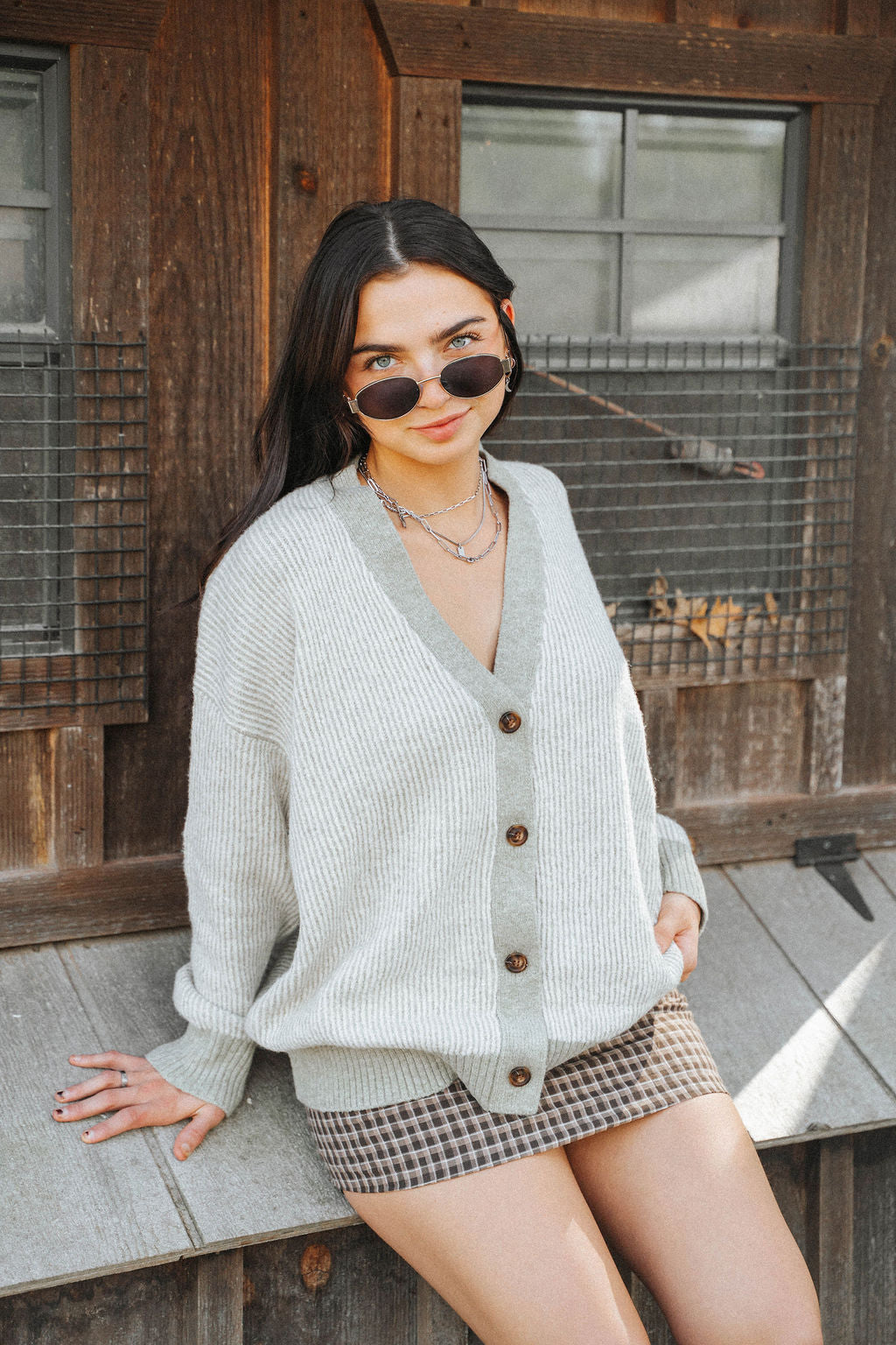 Oakmere Knit Button Cardigan