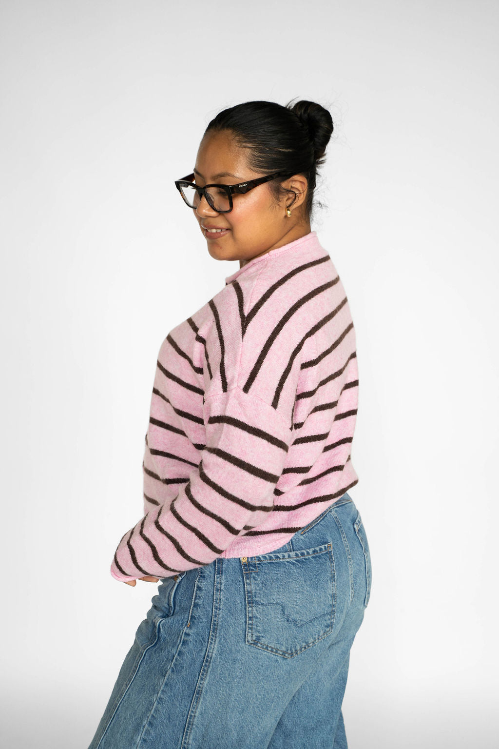 Coastline Stripe Cardigan – Pink Sands & Cocoa