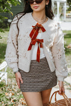 Rosehill Velvet Bow Tie Cardigan