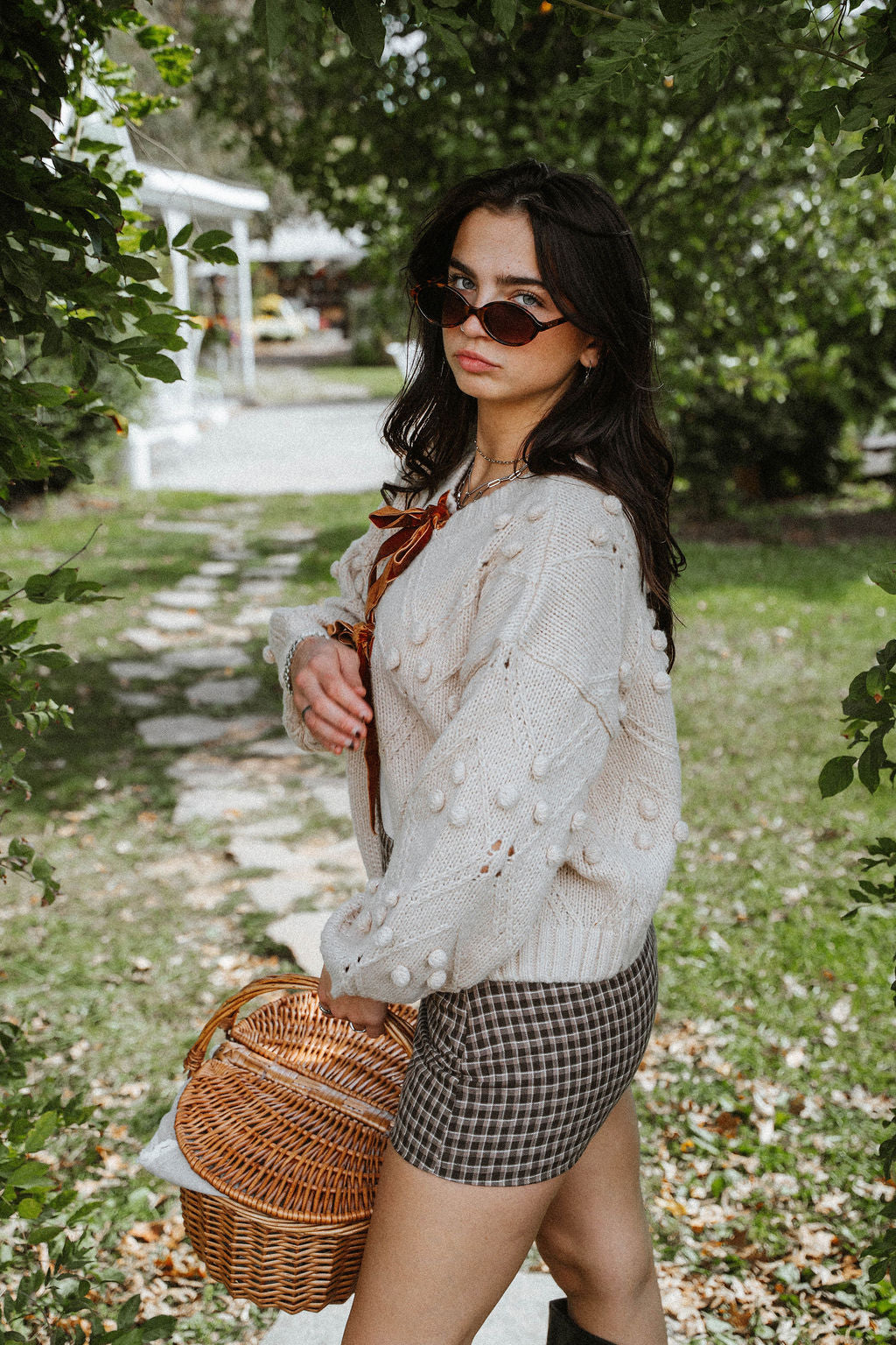 Rosehill Velvet Bow Tie Cardigan