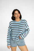 Coastline Stripe Cardigan – Blue Harbor & Cocoa
