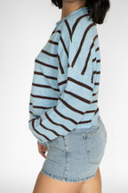 Coastline Stripe Cardigan – Blue Harbor & Cocoa