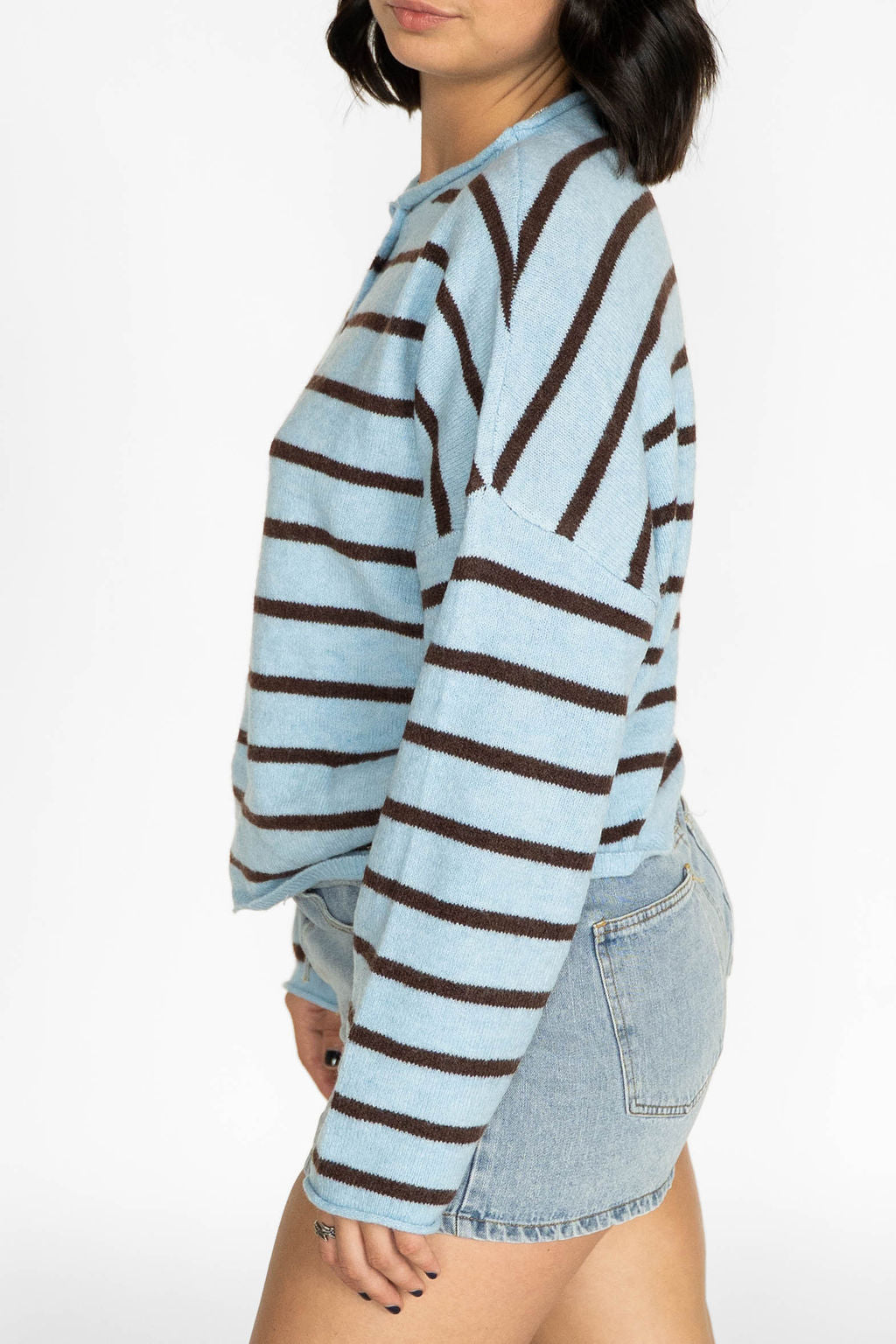 Coastline Stripe Cardigan – Blue Harbor & Cocoa
