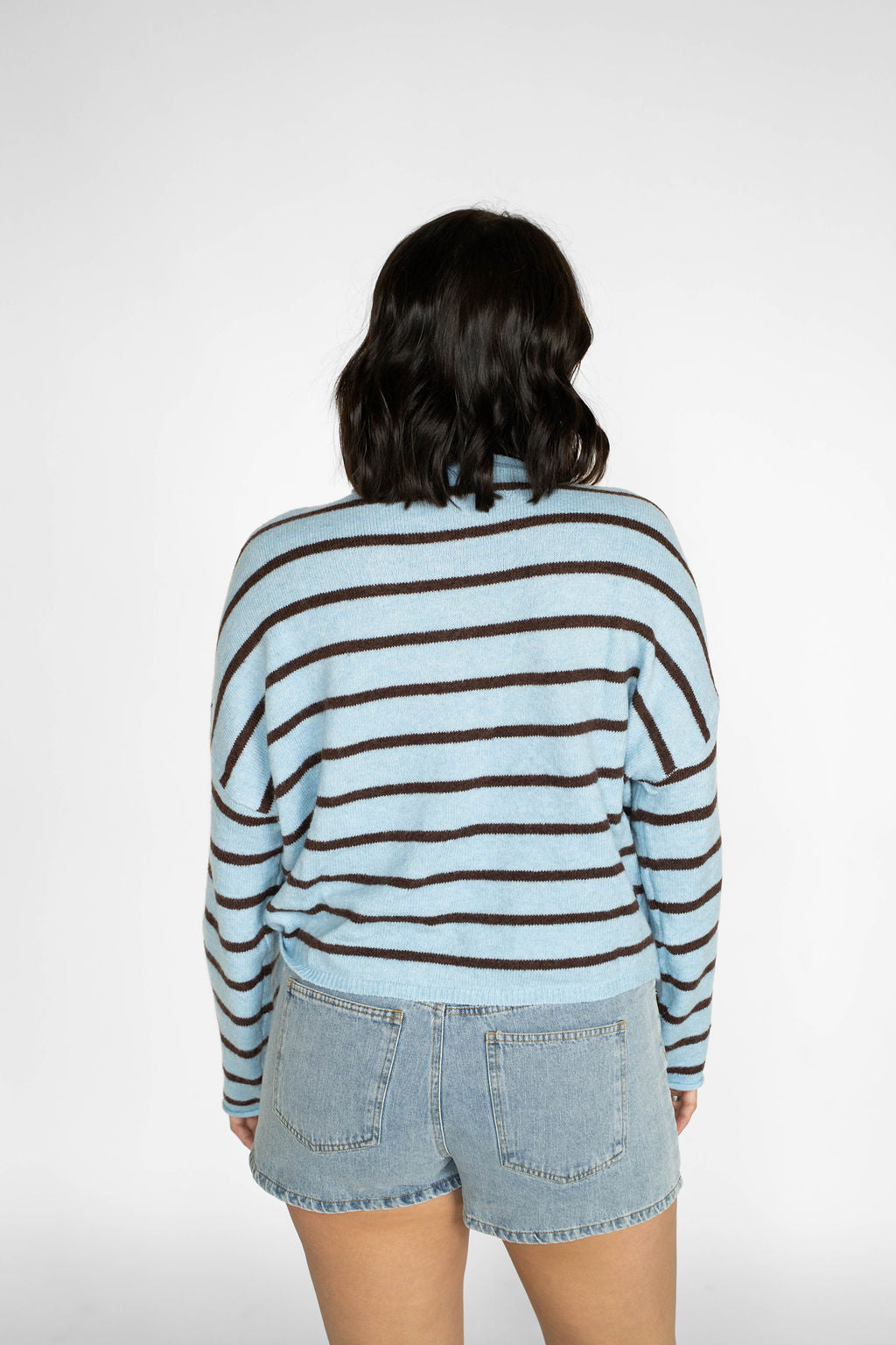 Coastline Stripe Cardigan – Blue Harbor & Cocoa