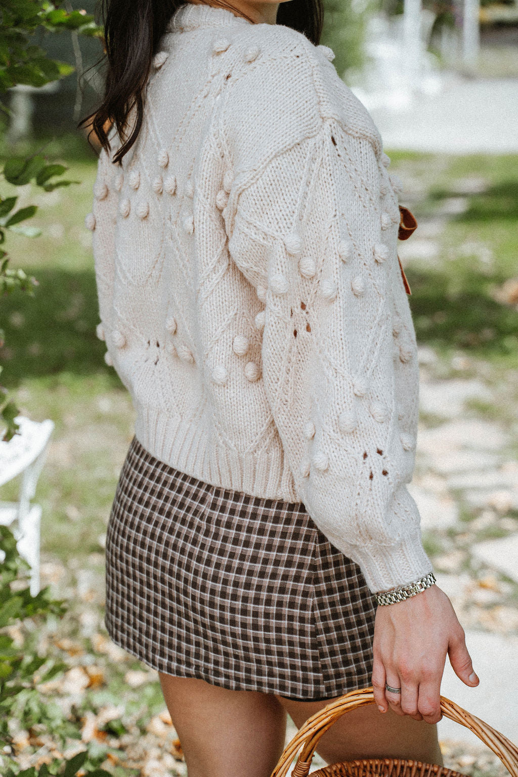 Rosehill Velvet Bow Tie Cardigan