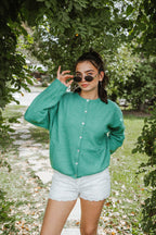 Briarwood Kelly Green Button Cardigan