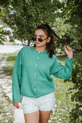 Briarwood Kelly Green Button Cardigan
