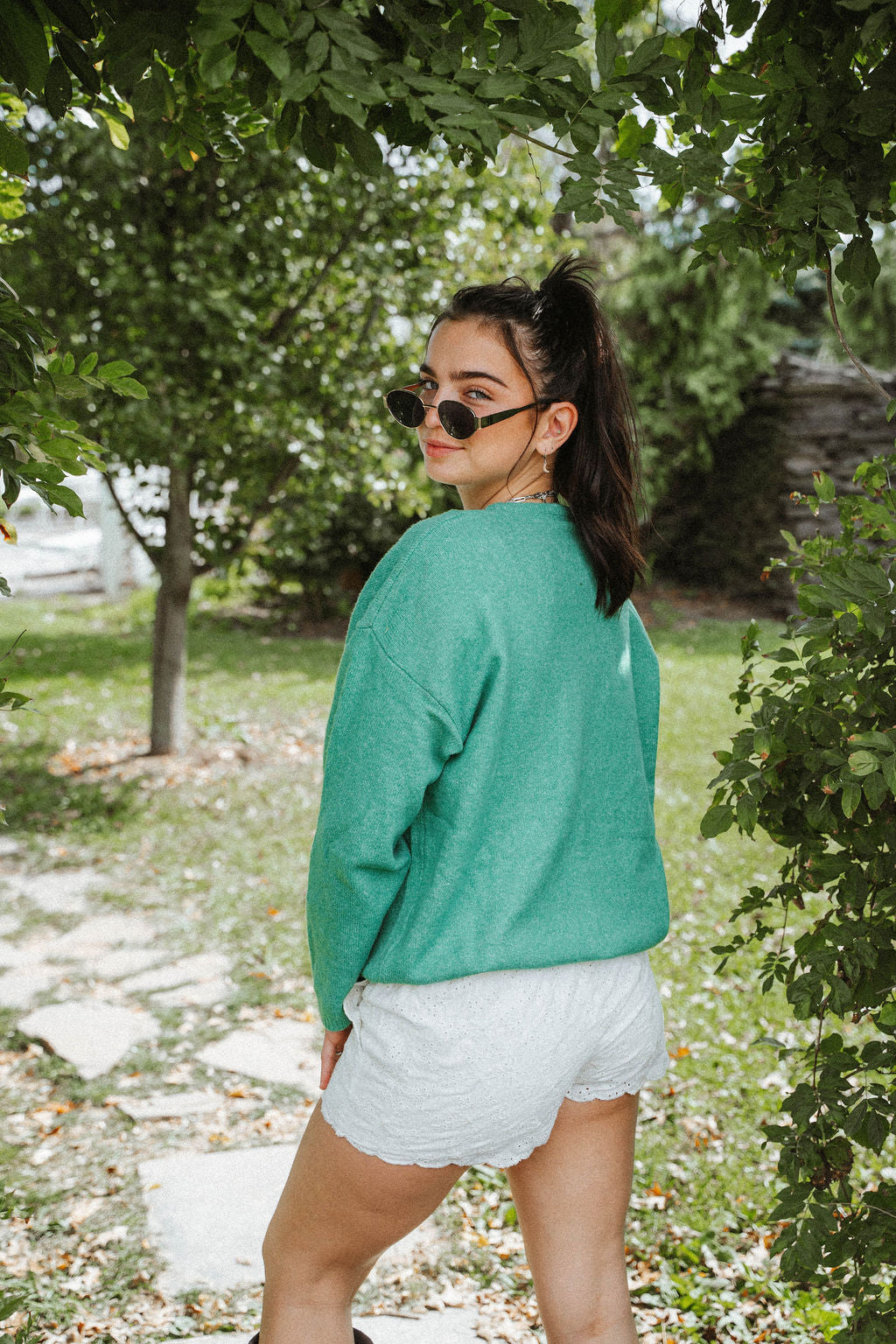 Briarwood Kelly Green Button Cardigan