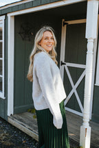 Charlotte Ultra-Soft Button Cardigan – Heather Grey