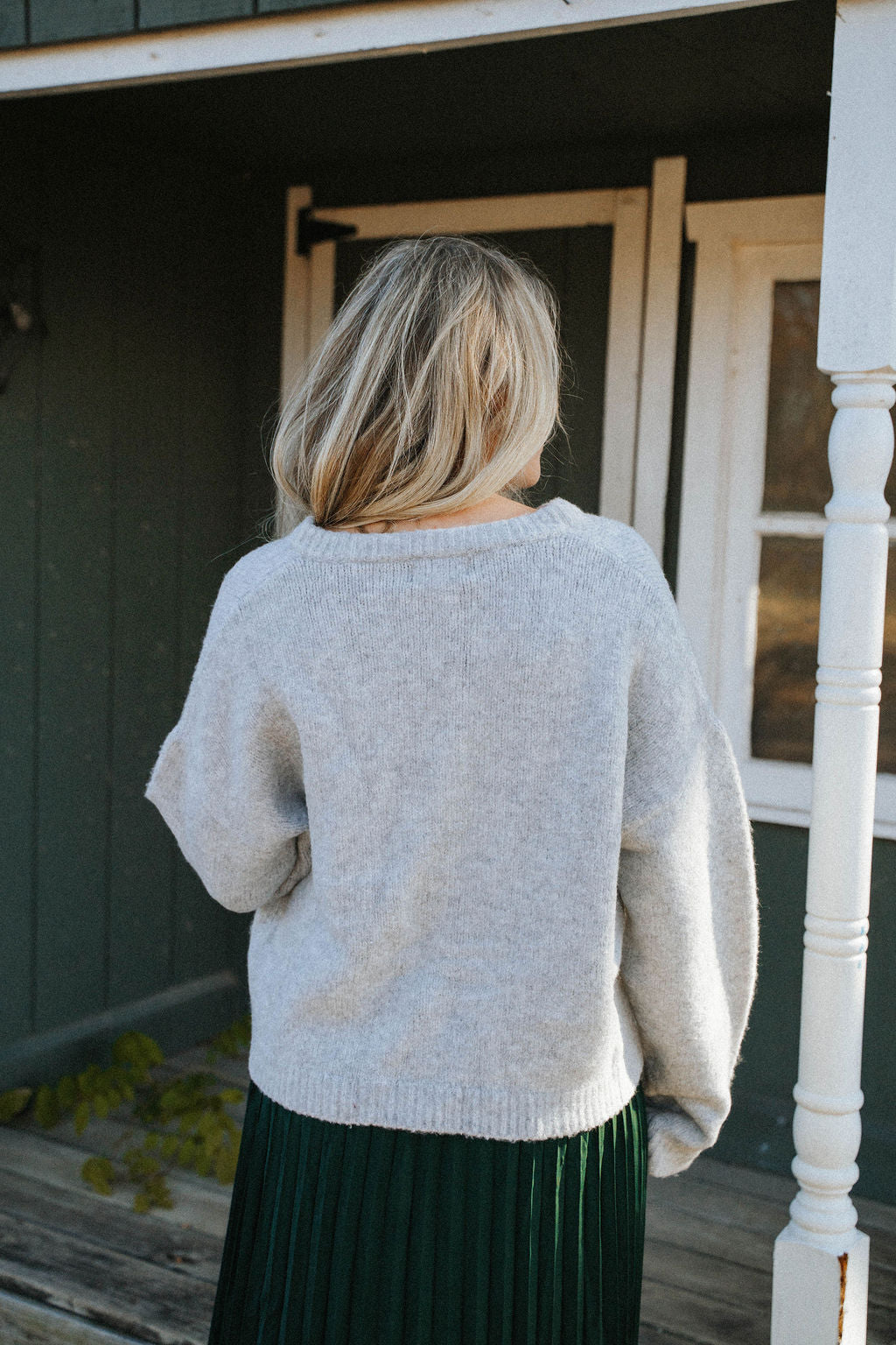 Charlotte Ultra-Soft Button Cardigan – Heather Grey