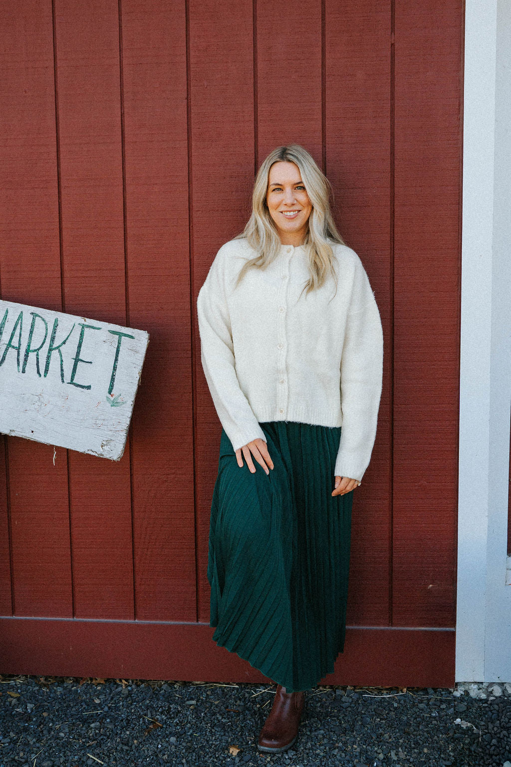 Charlotte Ultra-Soft Button Cardigan – Winter White