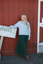 Charlotte Ultra-Soft Button Cardigan – Powder Blue