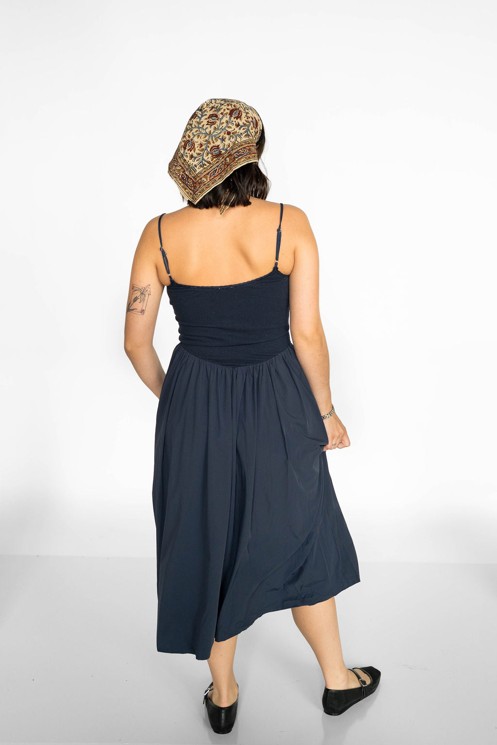 Seaport Midi Dress- Navy