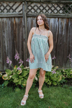 Kelly Stripe Smocked Mini Dress