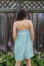 Kelly Stripe Smocked Mini Dress