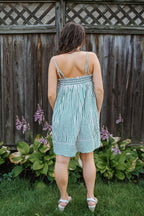 Kelly Stripe Smocked Mini Dress