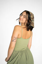 Seaport Midi Dress- Olive