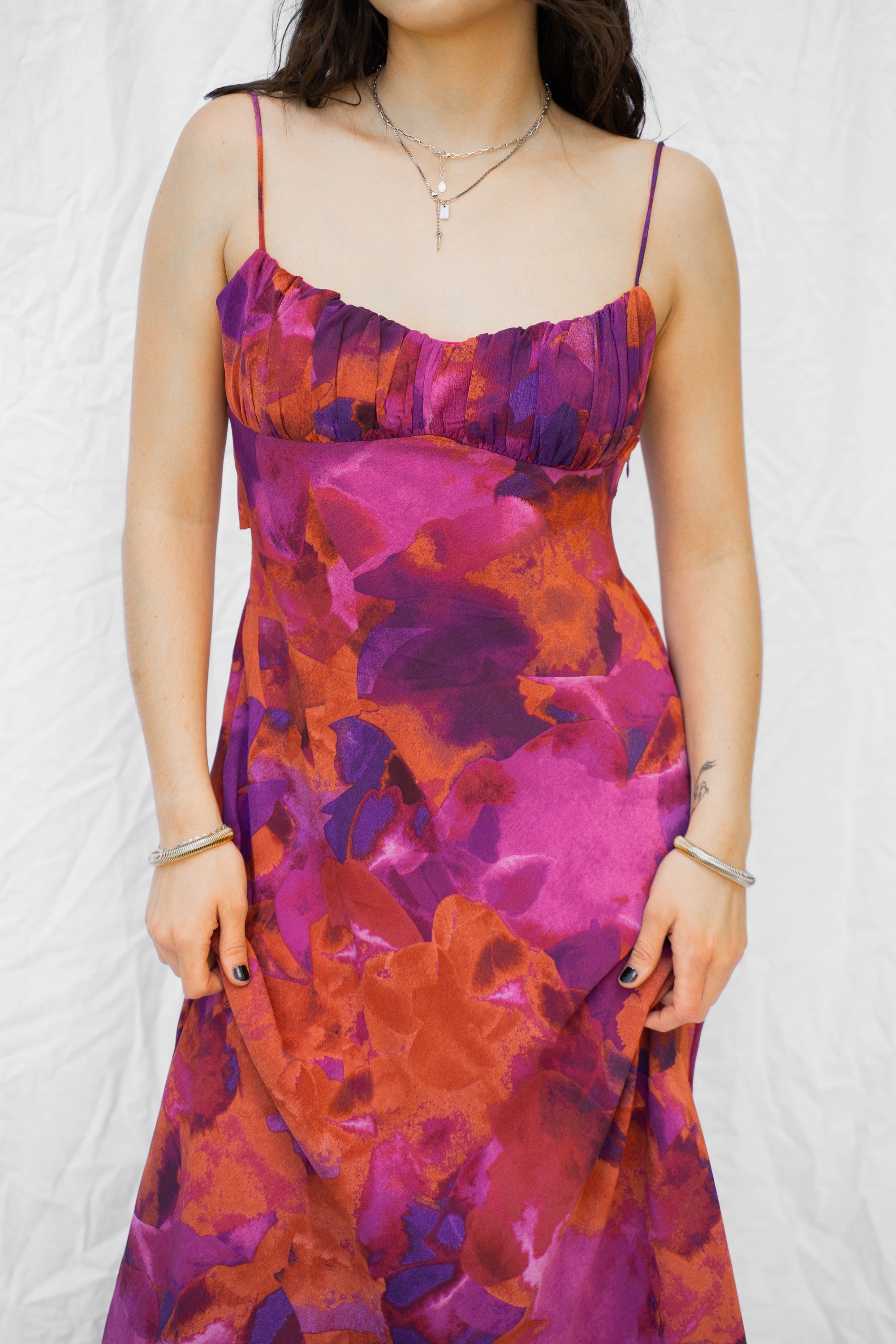 Summer Sunset Skies Purple Dress